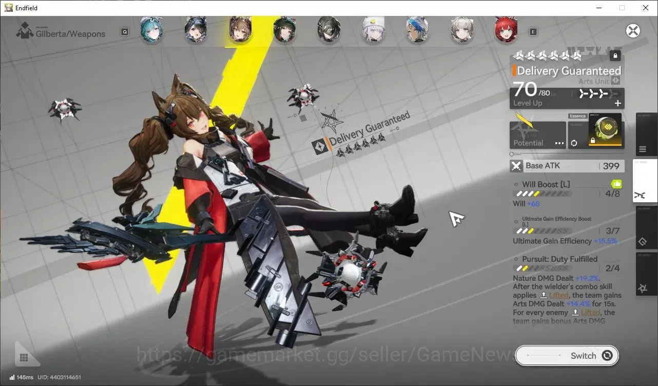 Arknights: Endfield Accounts ASIA|44K Oroberyl + 107 Origeometry|Lv 60|10 SSR ( image 11