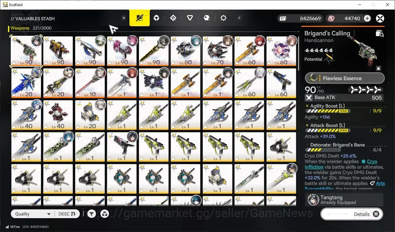Arknights: Endfield Accounts ASIA|44K Oroberyl + 107 Origeometry|Lv 60|10 SSR ( image 16