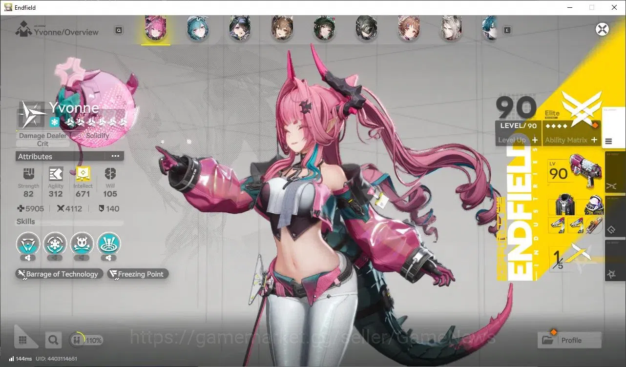 Arknights: Endfield Accounts ASIA|44K Oroberyl + 107 Origeometry|Lv 60|10 SSR ( image 2