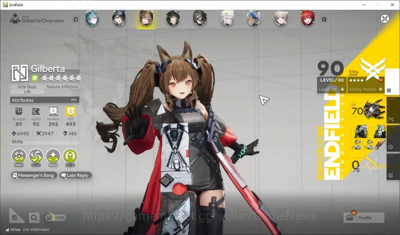 Arknights: Endfield Accounts ASIA|44K Oroberyl + 107 Origeometry|Lv 60|10 SSR ( image 9