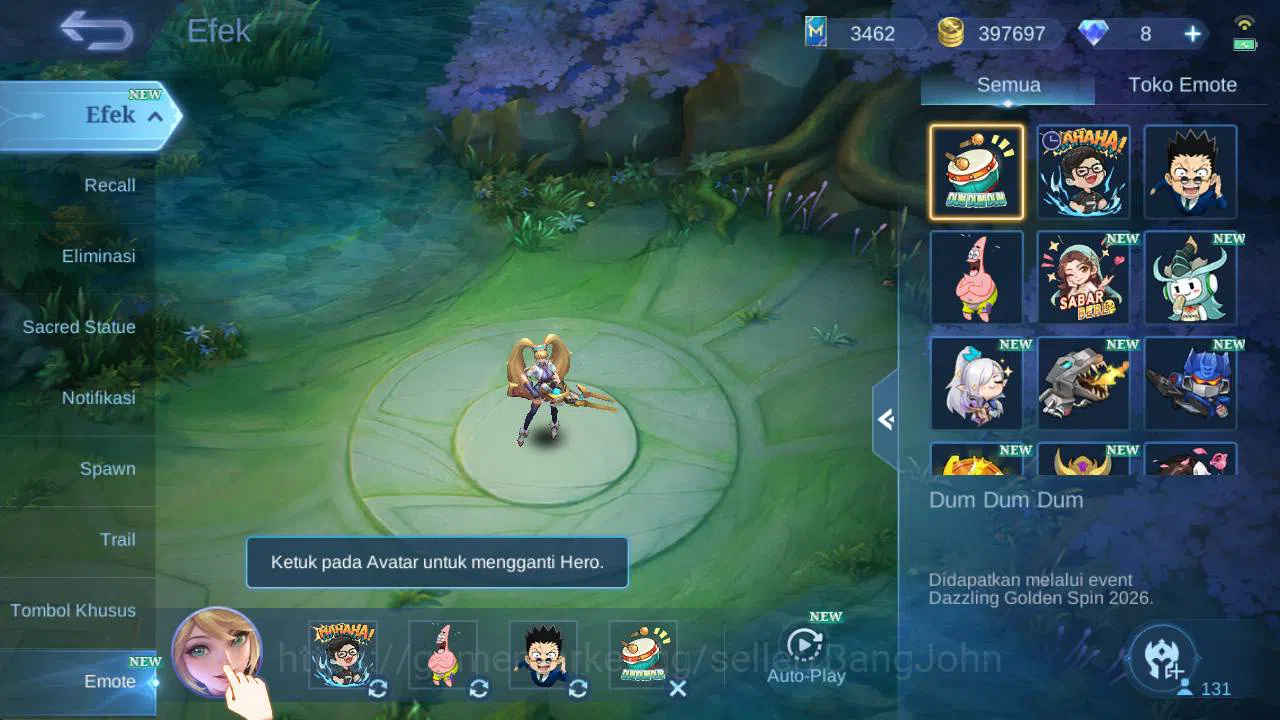 Mobile Legends: Bang Bang Accounts Global|renow|skin 152,hero 131 LB Kimmy,saber cycl image 3