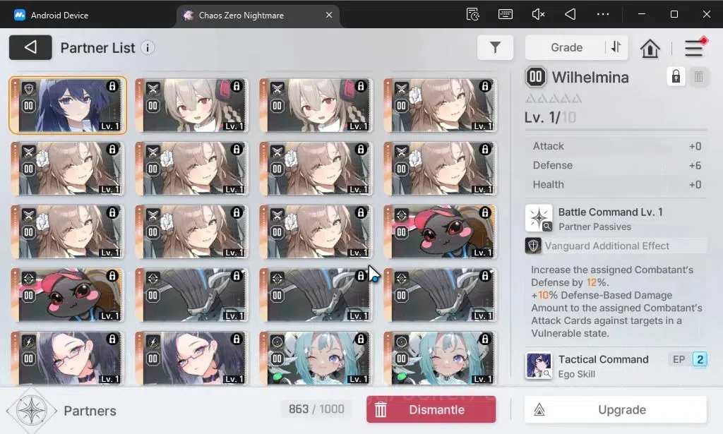 Chaos Zero Nightmare Accounts ASIA|Lv 53|7K Crys|11 SSR[(SerenielM4,Heidemarie,C image 11