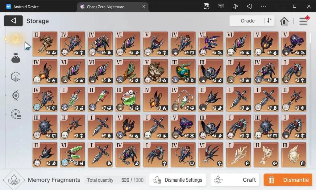 Chaos Zero Nightmare Accounts ASIA|Lv 53|7K Crys|11 SSR[(SerenielM4,Heidemarie,C image 12