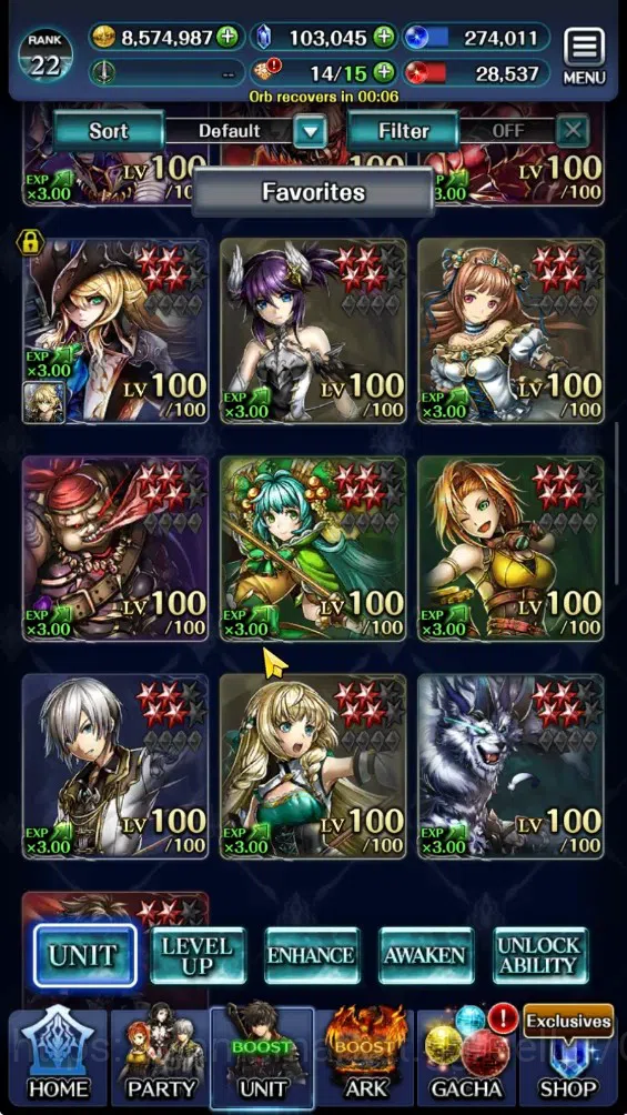 Last Cloudia Accounts Endgame GLOBAL|Rank 22|103k Crystal|Collab BF(Oracle Knight Ark,FG Vargas)|TopTierUnit(Sm 2