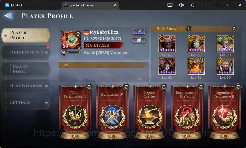 Watcher of Realms Accounts Global 60xx|Power 8,6M|13 Lord Praetus A5,Lovar A4 image 1