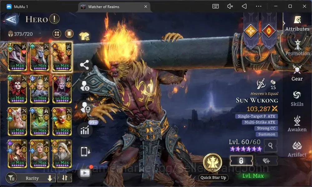 Watcher of Realms Accounts Global 60xx|Power 8,6M|13 Lord Praetus A5,Lovar A4 image 20