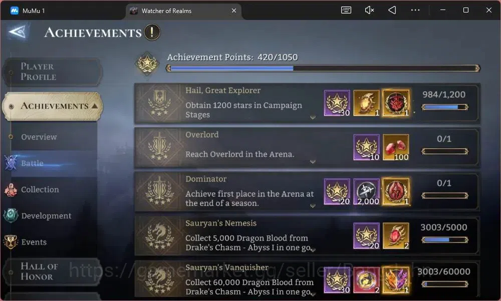 Watcher of Realms Accounts Global 60xx|Power 8,6M|13 Lord Praetus A5,Lovar A4 image 3
