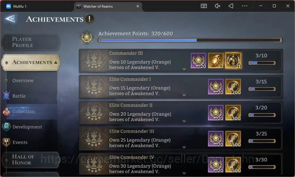 Watcher of Realms Accounts Global 60xx|Power 8,6M|13 Lord Praetus A5,Lovar A4 image 4