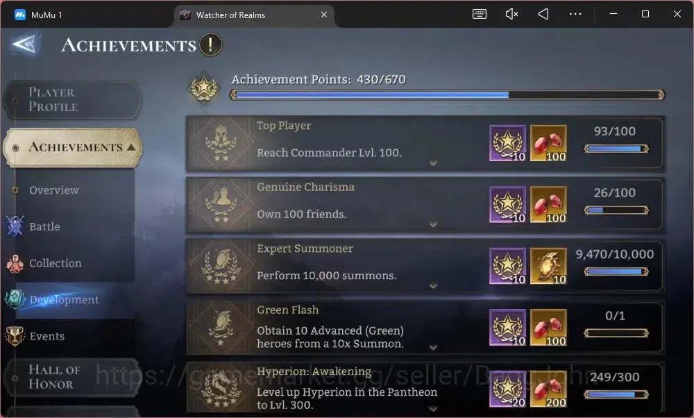 Watcher of Realms Accounts Global 60xx|Power 8,6M|13 Lord Praetus A5,Lovar A4 image 5