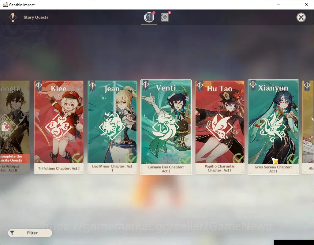 Genshin Impact Accounts Asia|AR 53|1 Limited + 2 (*5 Weapon)|Mavuika + Sig image 16