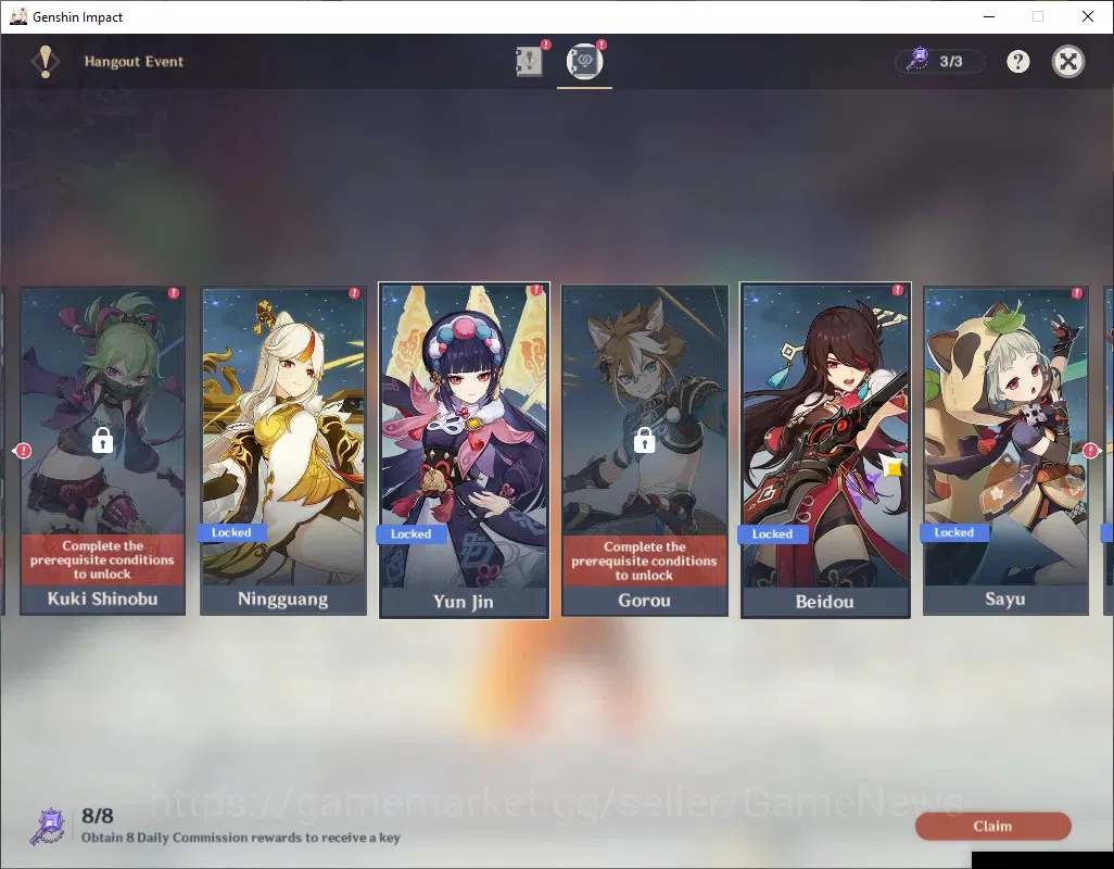 Genshin Impact Accounts Asia|AR 53|1 Limited + 2 (*5 Weapon)|Mavuika + Sig image 18