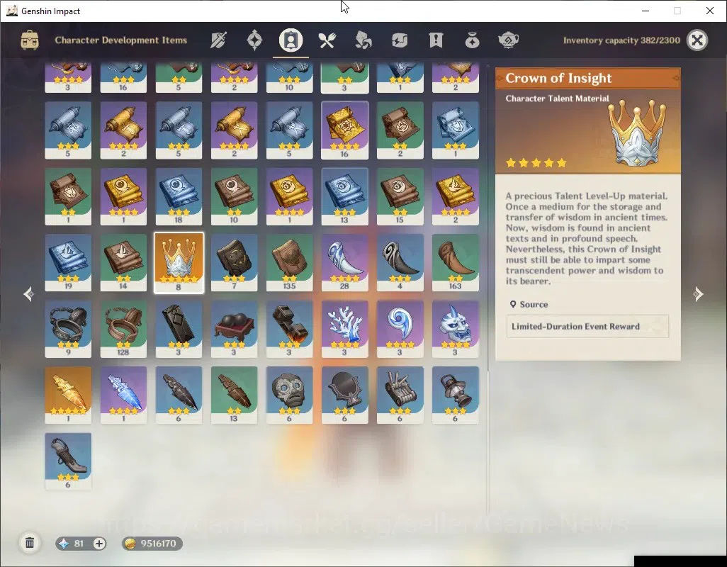 Genshin Impact Accounts Asia|AR 53|1 Limited + 2 (*5 Weapon)|Mavuika + Sig image 6