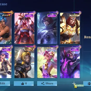 Mobile Legends: Bang Bang Accounts Collector Hero 118|Skin 243|KOF Karina,CC Natalia,Covenant Benedetta,Lborn Tigreal,PACE
