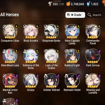 Epic Seven Accounts High-End Global|Unverif|16ML (LOTScales, Straze, Rinak)Etc.|Challenger III Arena|Bless ON|SS