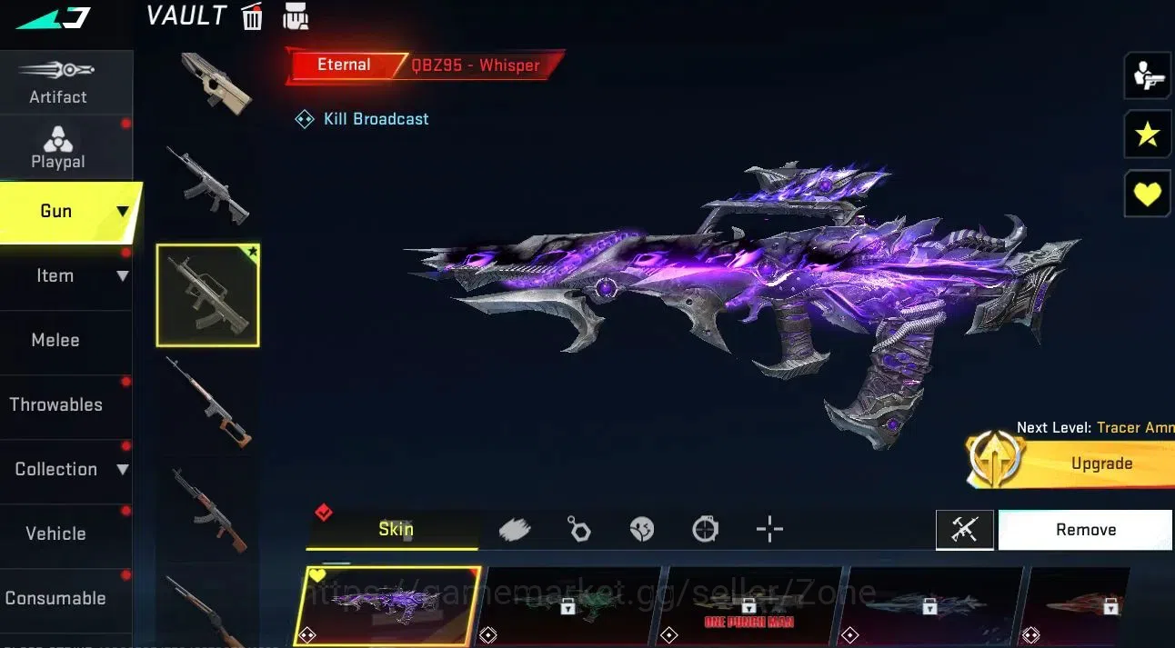 Blood Strike Accounts Others ASIA|1 ETERNAL: QBZ95-Whisper lvl 2 |2 LEGENDARY Guns||LogNetEase(BS644Z) 1