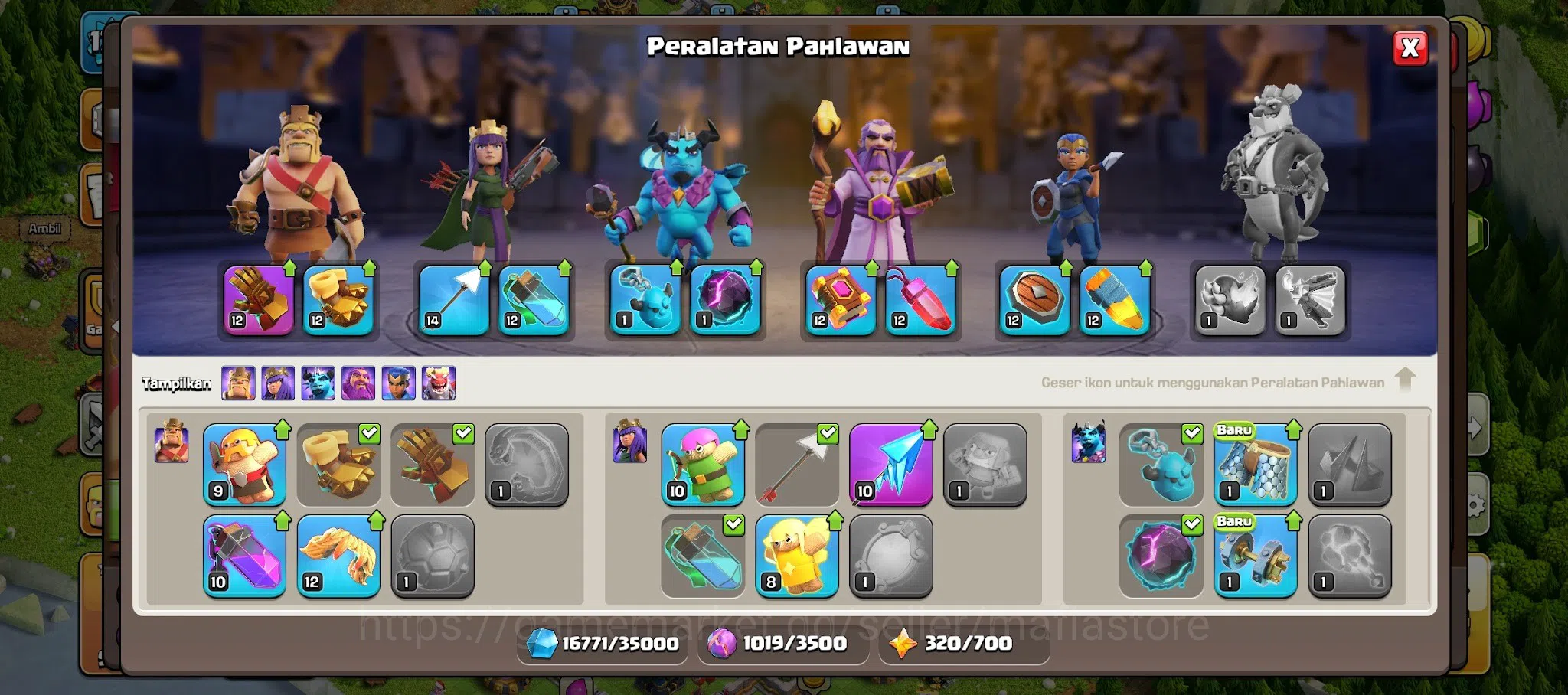 Clash of Clans Accounts TH13 707K War Stars Account | Near Max AQ 74, GW 4 image 12