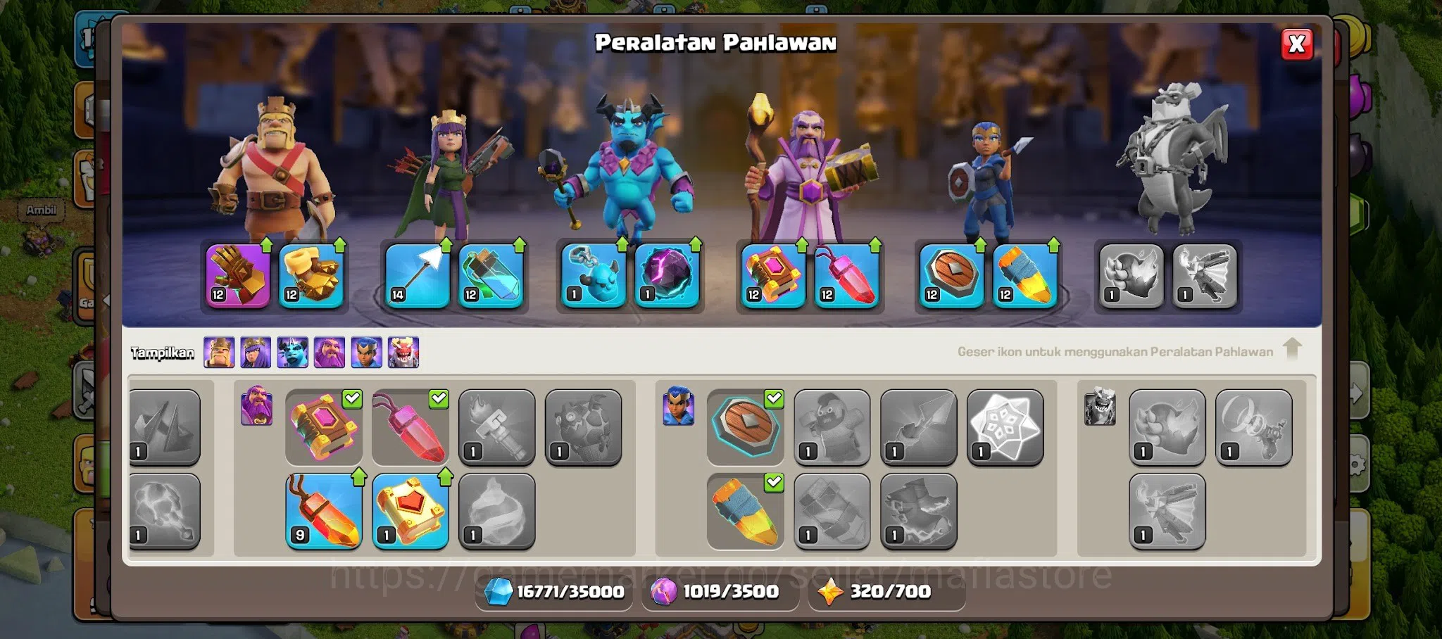 Clash of Clans Accounts TH13 707K War Stars Account | Near Max AQ 74, GW 4 image 13