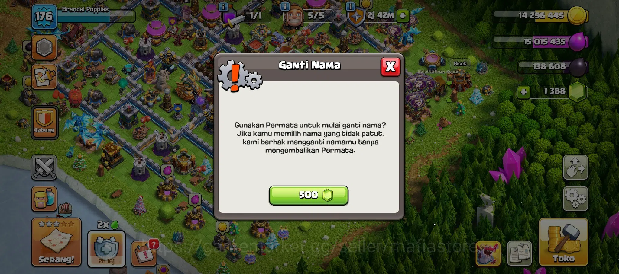 Clash of Clans Accounts TH13 707K War Stars Account | Near Max AQ 74, GW 4 image 16