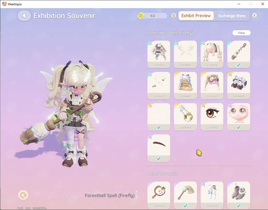 Heartopia Accounts [SEA] DG LV3 + 20 WS + 400 Crystal | Many Skin Forestbell Firefly + Rainbow Fluttershy | Fishing Lv 1 14