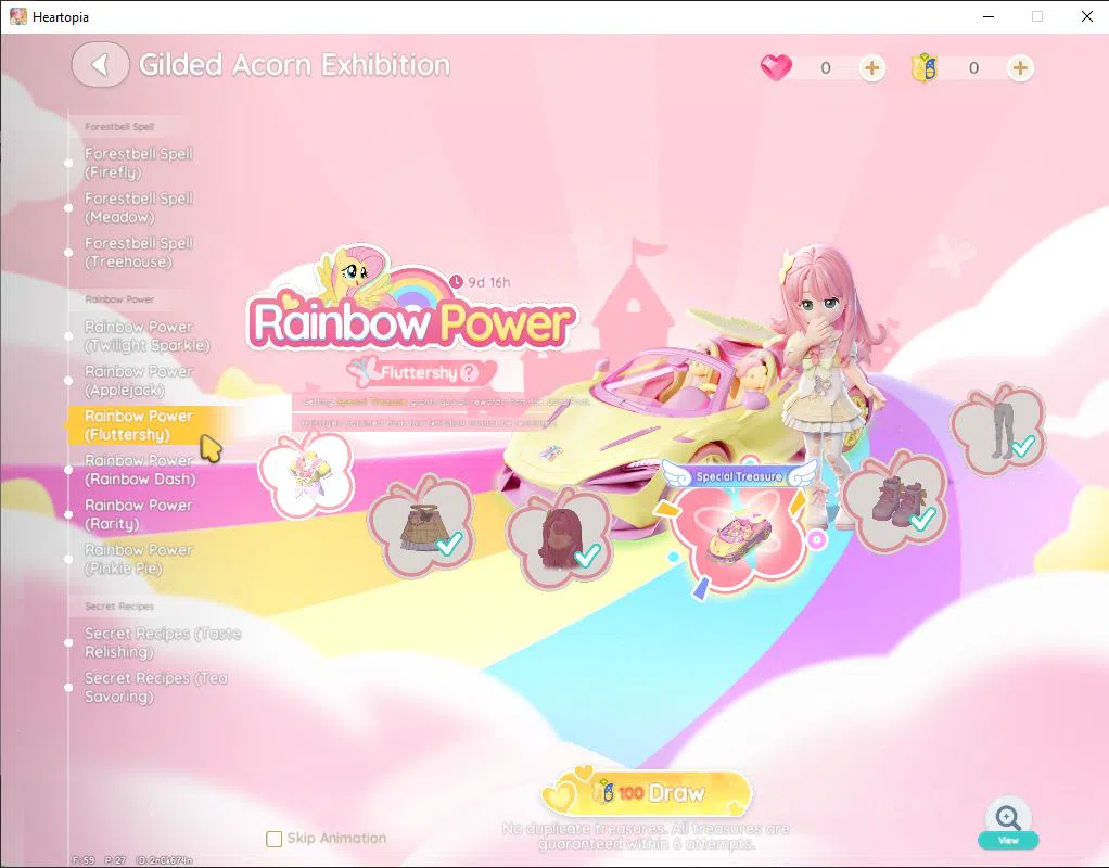 Heartopia Accounts [SEA] DG LV3 + 20 WS + 400 Crystal | Many Skin Forestbell Firefly + Rainbow Fluttershy | Fishing Lv 1 16