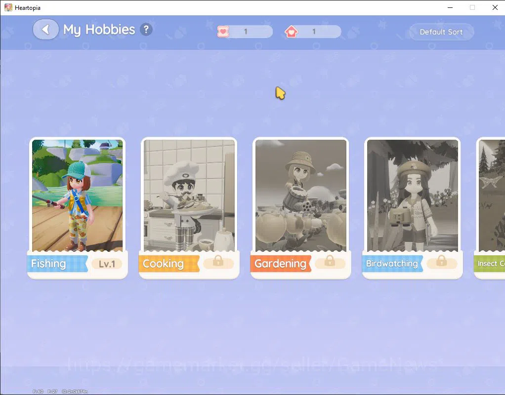 Heartopia Accounts [SEA] DG LV3 + 20 WS + 400 Crystal | Many Skin Forestbell Firefly + Rainbow Fluttershy | Fishing Lv 1 3