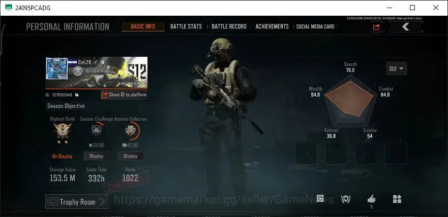 Arena Breakout Accounts MOBILE|Lvl 30|SV 153,5M|CV 58M|5 Utopia + 2 SD|KP image 2