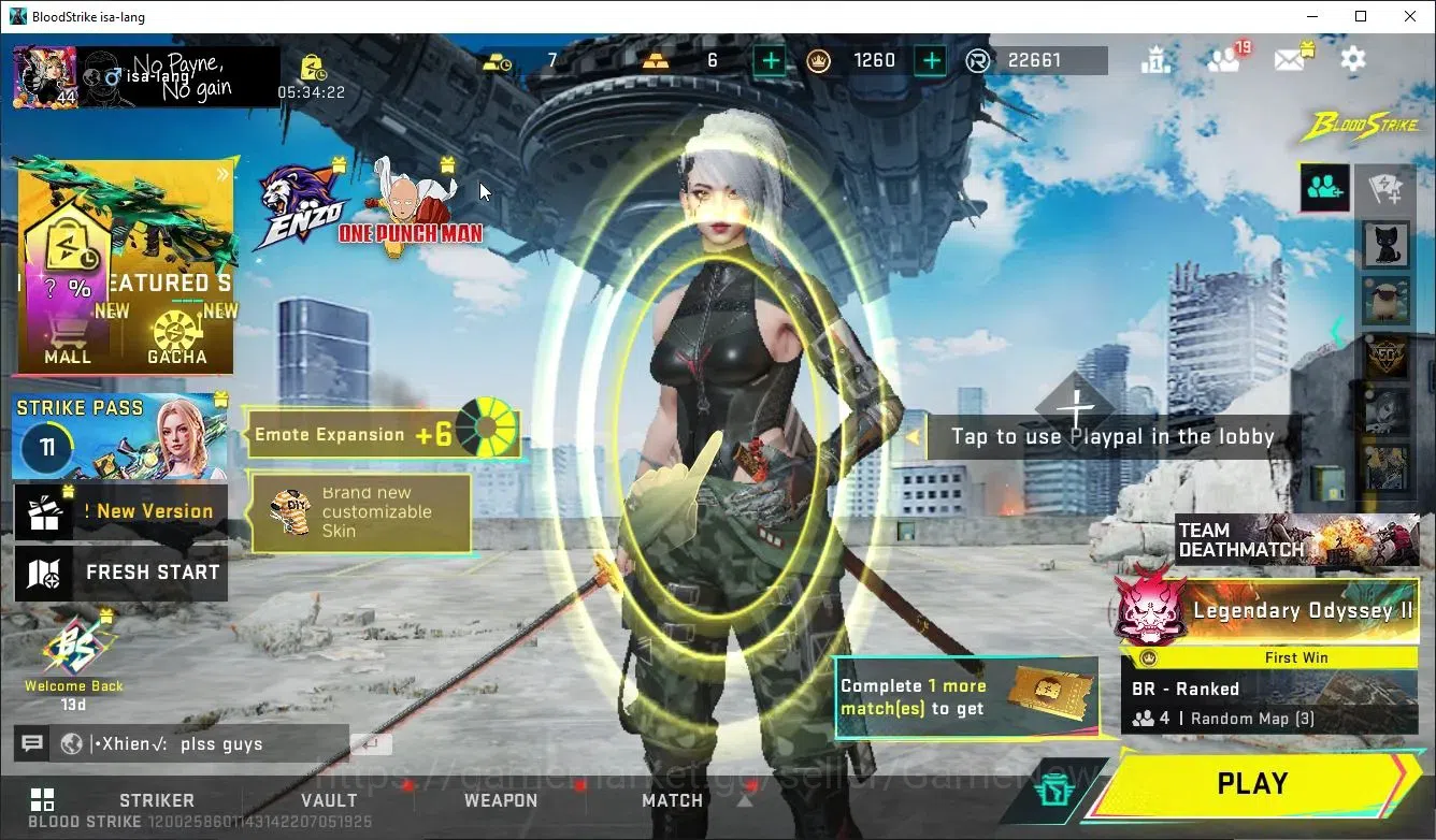 Blood Strike Accounts ASIA|Collab TokRev MCX,FN2000K,Takemichi|4 ULTRA[G image 1