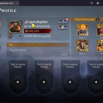 Watcher of Realms Accounts End-Game Global 50xx|Power 191K|2 Lord:Oren,TwinFiend|11 Legend|Assassin's Creed:Ezio