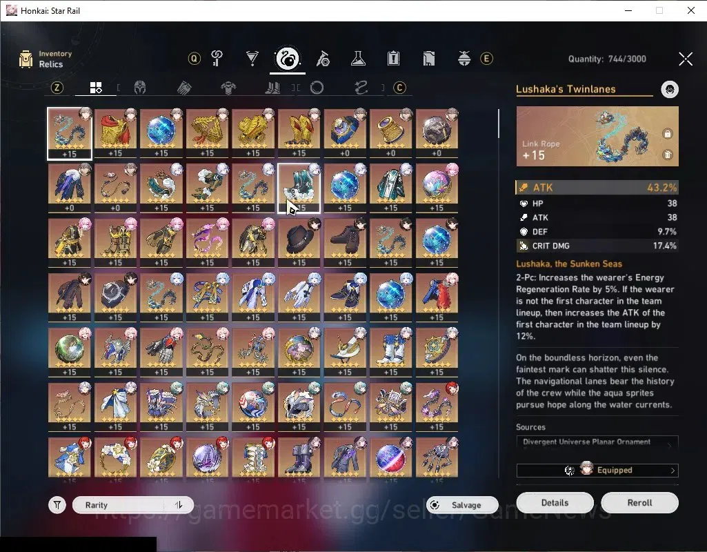 Honkai Star Rail Accounts Asia|TL 70|2 PremTeam|13 Limited| [Phainon,Anaxa,Y image 9
