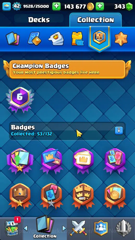 Clash Royale Accounts Midgame Lv 42|Trophy 7506|KTL 14|Limited Skin|Card 121| 1 HERO 7 EVO 8 Champ 21 Legendary 33 Epic 30 18