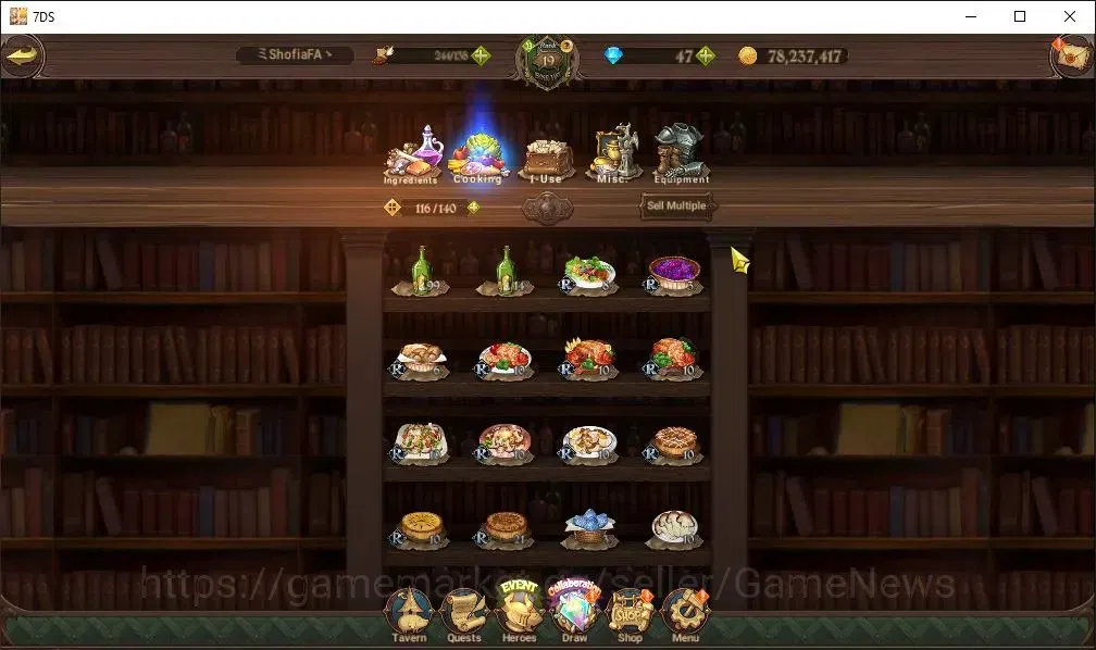 The Seven Deadly Sins: Grand Cross Accounts Whale Global|2,1M CC|2 LR+9 UR+Collab 15
