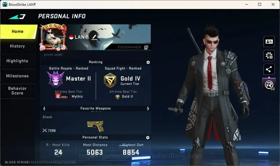 Blood Strike Accounts Collab Skin ASIA | 1 EVO Fal|Eternal Striker ZERO|8 Collab Guns|11 Ultra Guns|9 Ultra Strikers |Check 1