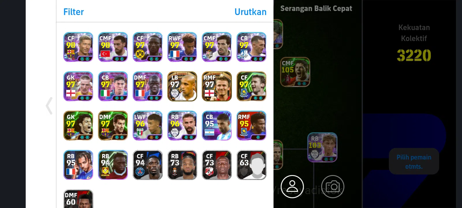eFootball Accounts Legends & Iconic Players EFOOTBALL 2026 | BIG TIME MOH SALAH, RUI COSTA, D FORLAND, G BATISTUTA 3