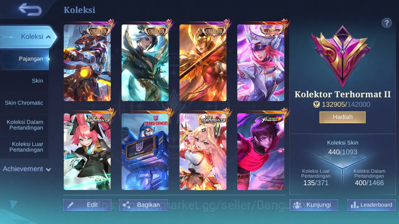 Mobile Legends: Bang Bang Accounts Hero 132 Skin 440 | Legend Freya | Collector Ling, image 12