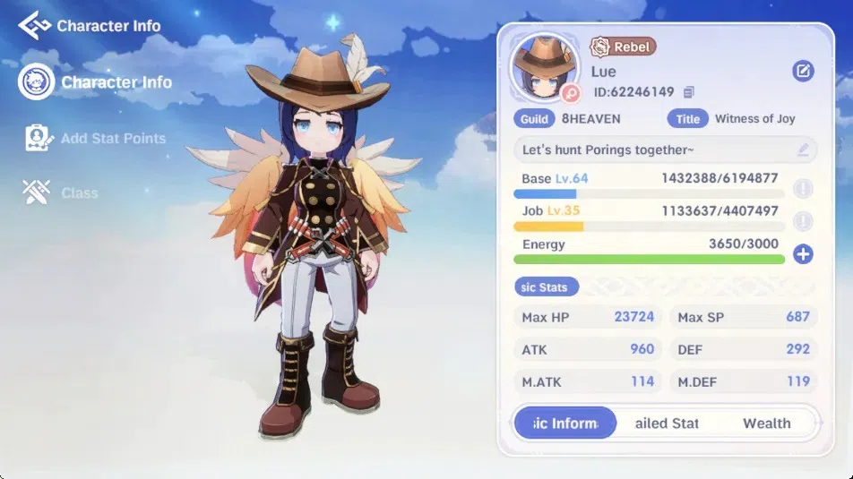 Ragnarok: The New World Accounts Sv Valkyrie |Unverif|Lvl 64 Rebel|Atk 960, ASPD 185.09|3 SSR Pet (Alice T2, Dawn T2 1