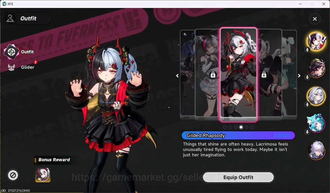 Neverness to Everness Accounts SEA|Hunter Lv 18|3 S-Class [Lacrimosa+Gilded Outfi image 5