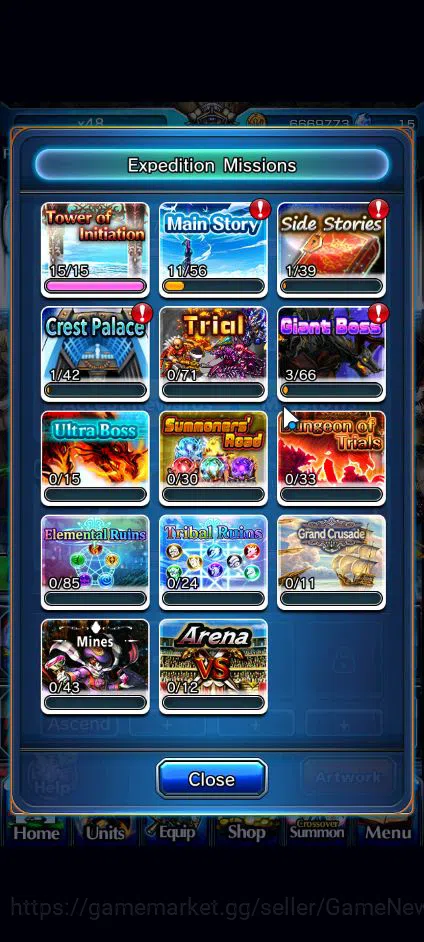 Grand Summoners Accounts Global|Rank 43|Fresh Starter| 3 Ascend | Shizu, Ve image 4
