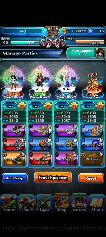 Grand Summoners Accounts Global|Rank 43|Fresh Starter| 3 Ascend | Shizu, Ve image 8
