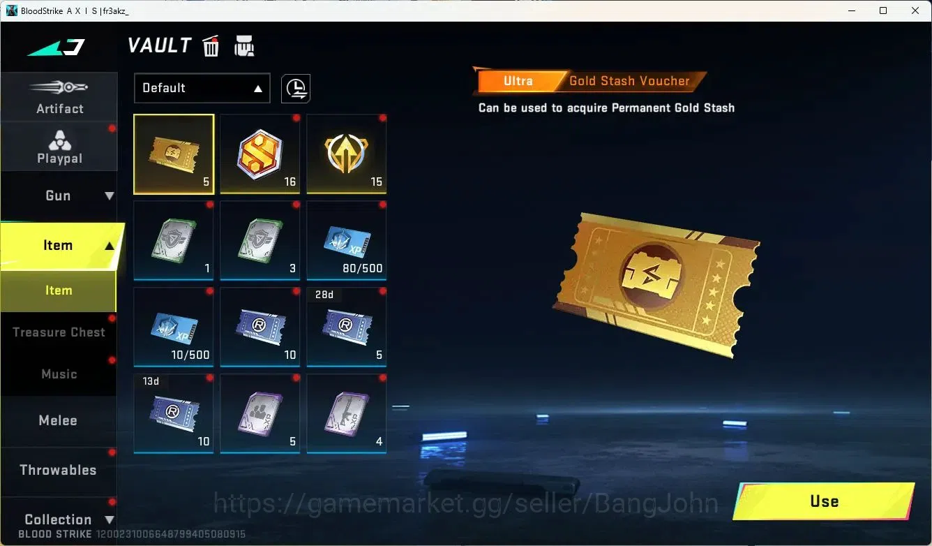 Blood Strike Accounts ASIA |ULTRA=KUKRI|LEGENDARY=M4A1,AK47 CEK SS BS636 image 6