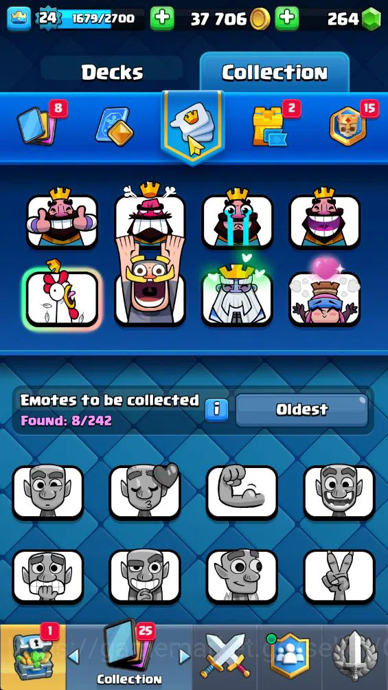 Clash Royale Accounts Lv 24|Trophy 5512|KTL 9|Limited Skin|Card 84|1 Her image 13