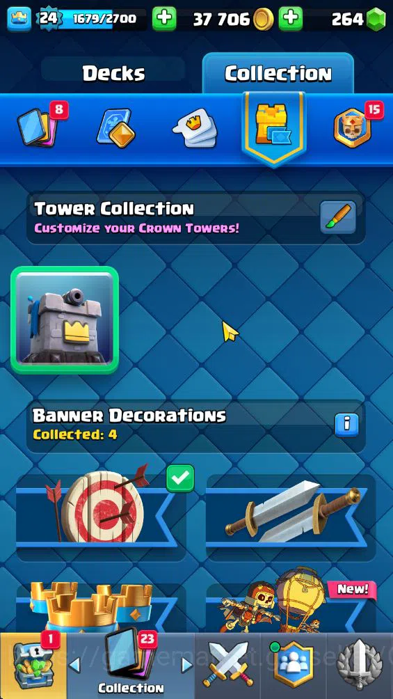 Clash Royale Accounts Lv 24|Trophy 5512|KTL 9|Limited Skin|Card 84|1 Her image 14
