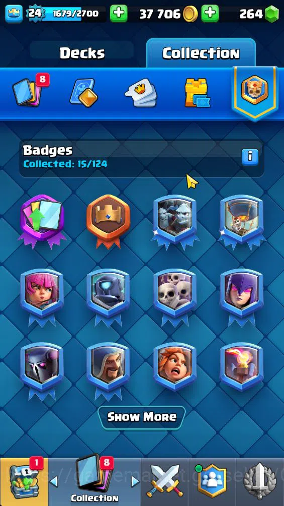 Clash Royale Accounts Lv 24|Trophy 5512|KTL 9|Limited Skin|Card 84|1 Her image 15