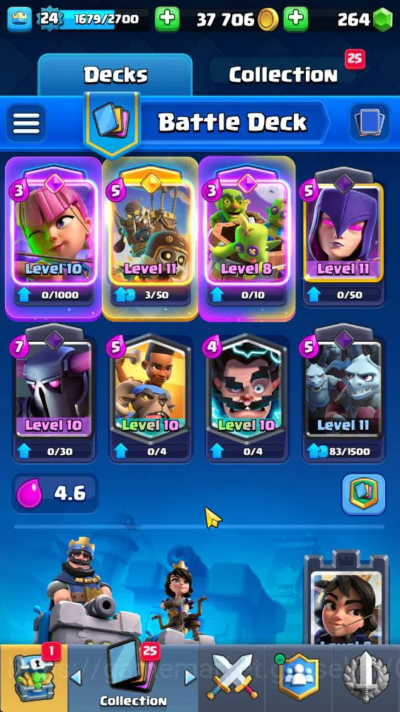 Clash Royale Accounts Lv 24|Trophy 5512|KTL 9|Limited Skin|Card 84|1 Her image 3