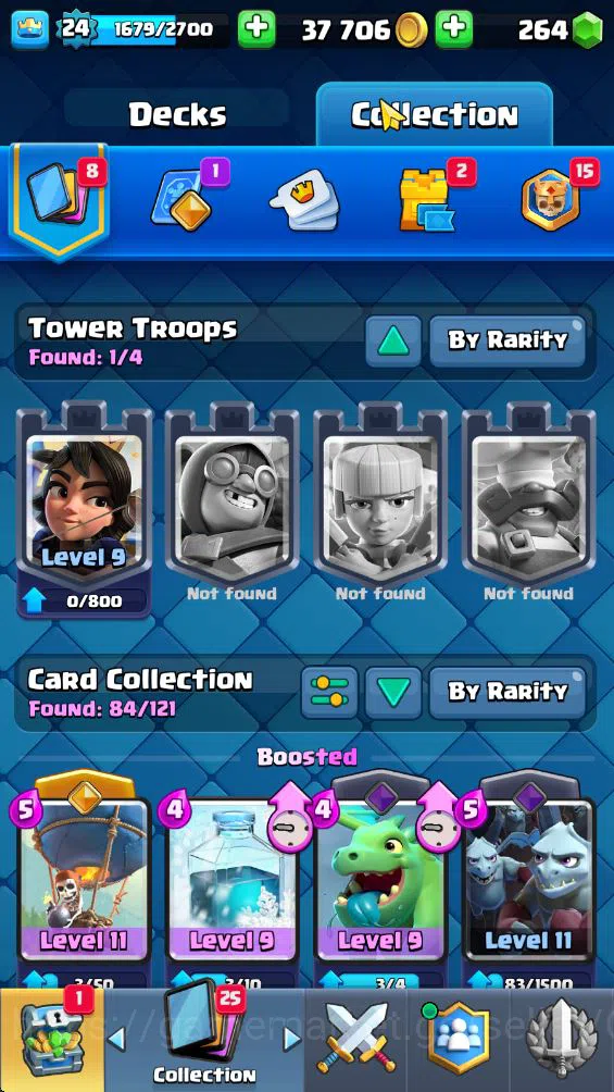 Clash Royale Accounts Lv 24|Trophy 5512|KTL 9|Limited Skin|Card 84|1 Her image 4