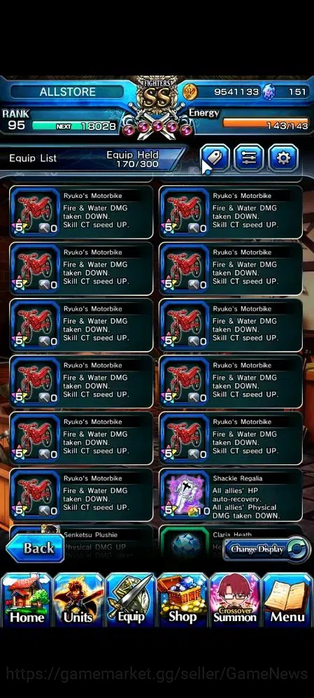 Grand Summoners Accounts Global|Rank 95|16 Ascend 5 TW (Ultimate Paladin Ro image 15