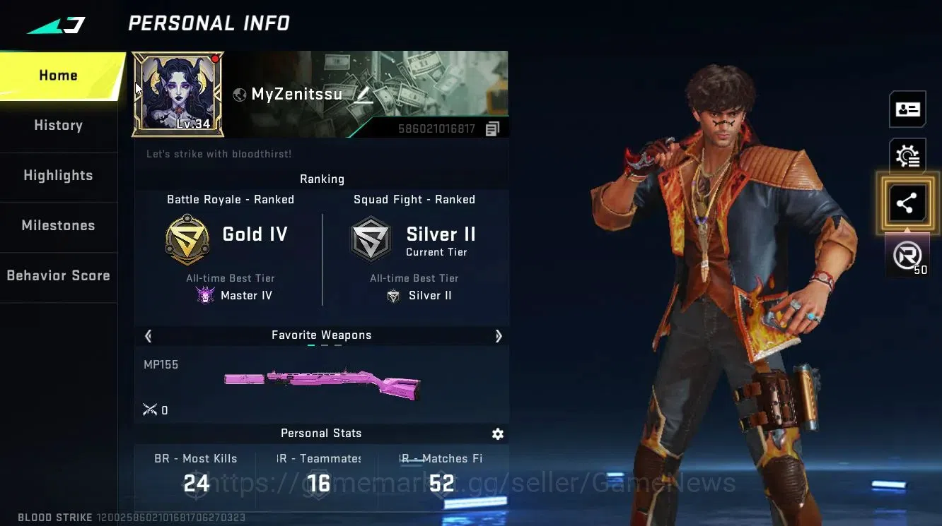 Blood Strike Accounts ASIA||ULTRA Melee Talon Knife+[INP-9]|Anniv FAL-Ev image 2