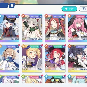 Stella Sora Accounts Global Lv 43|8 SSR,4 Limited|(Firstlight Noya T5 +Sign,Firefly+Sign,Shia T2+Sign,Snow Laru,Gerie