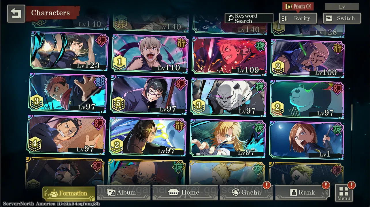 Jujutsu Kaisen: Phantom Parade Accounts NA | 10k Cubes | A5 Sukuna+(Awakening)Green Gojo+D image 5