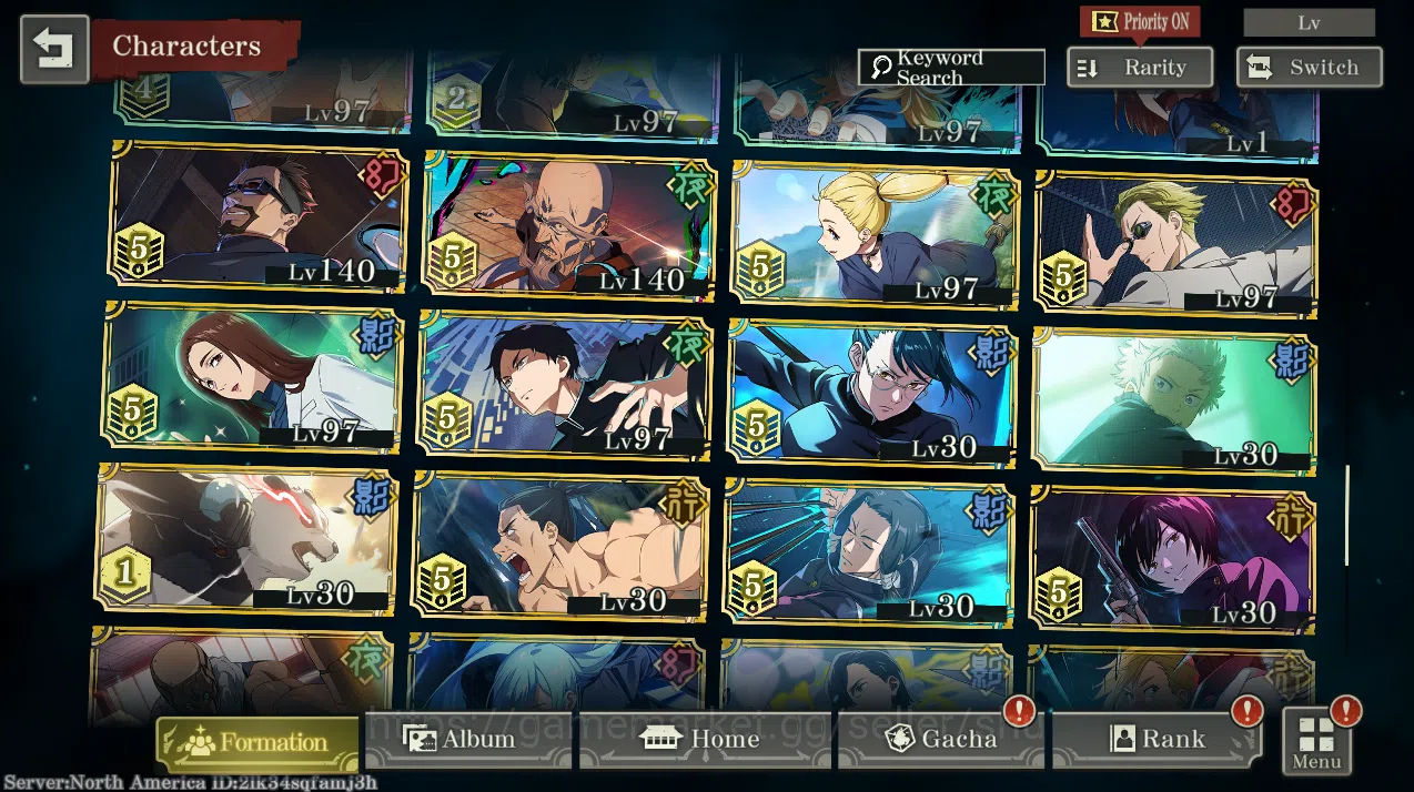 Jujutsu Kaisen: Phantom Parade Accounts NA | 10k Cubes | A5 Sukuna+(Awakening)Green Gojo+D image 6