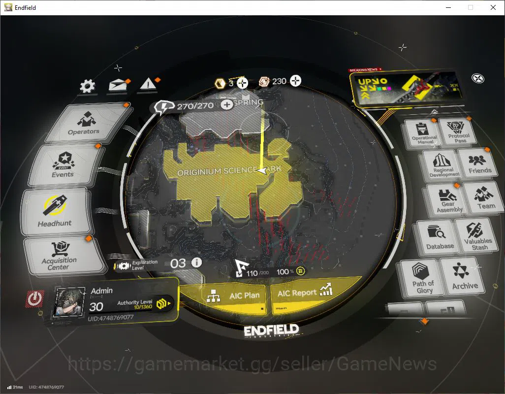 Arknights: Endfield Accounts ASIA|Lv30|SSR 15